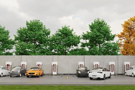 The application of lithium batteries in charging stations